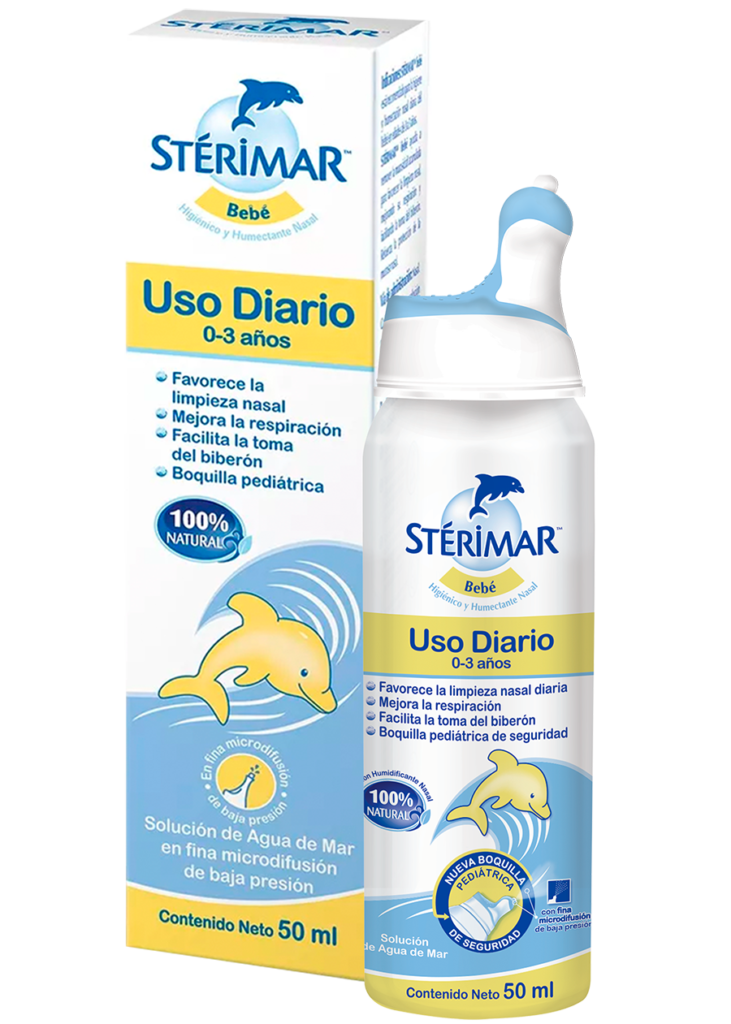 Sterimar Bebe Limpieza Nasal Agua De Mar Microdifusion, 50 ml